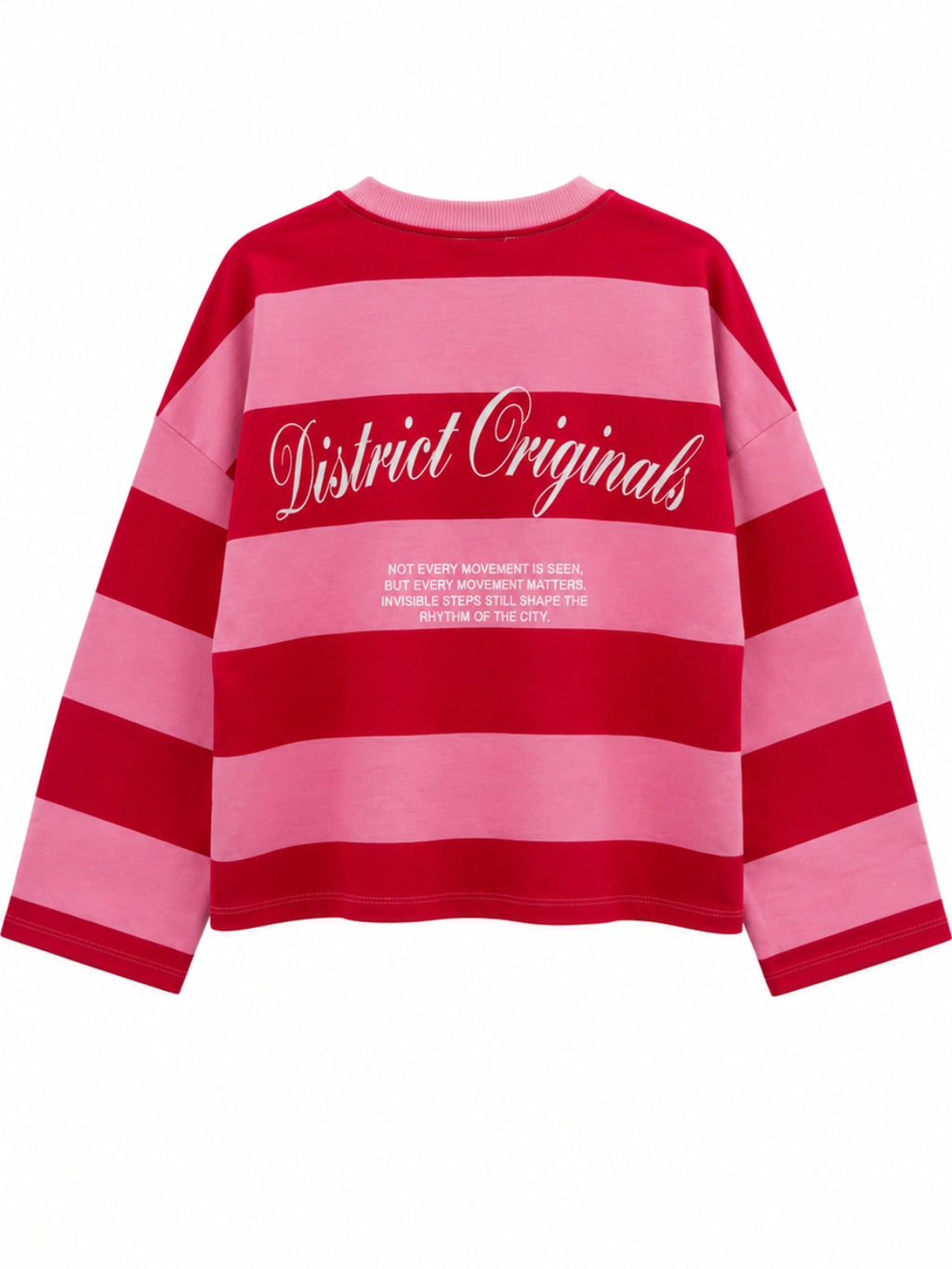 Oversize striped sweatshirt