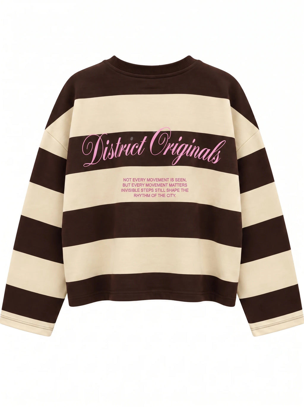 Oversize striped sweatshirt
