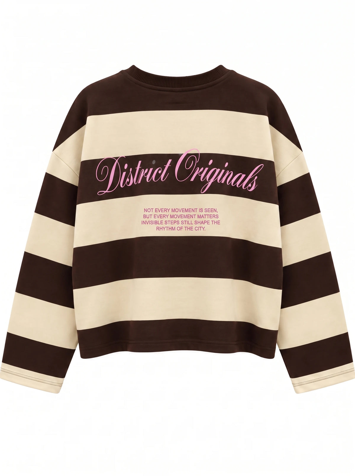 Oversize striped sweatshirt
