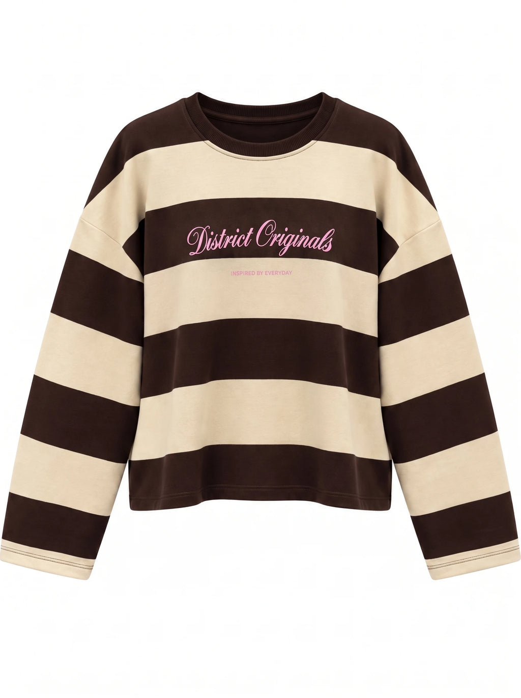 Oversize striped sweatshirt
