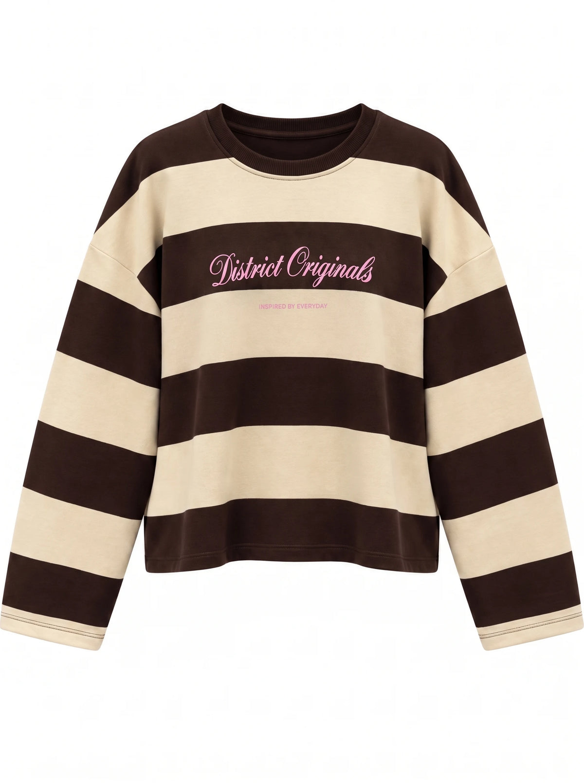 Oversize striped sweatshirt